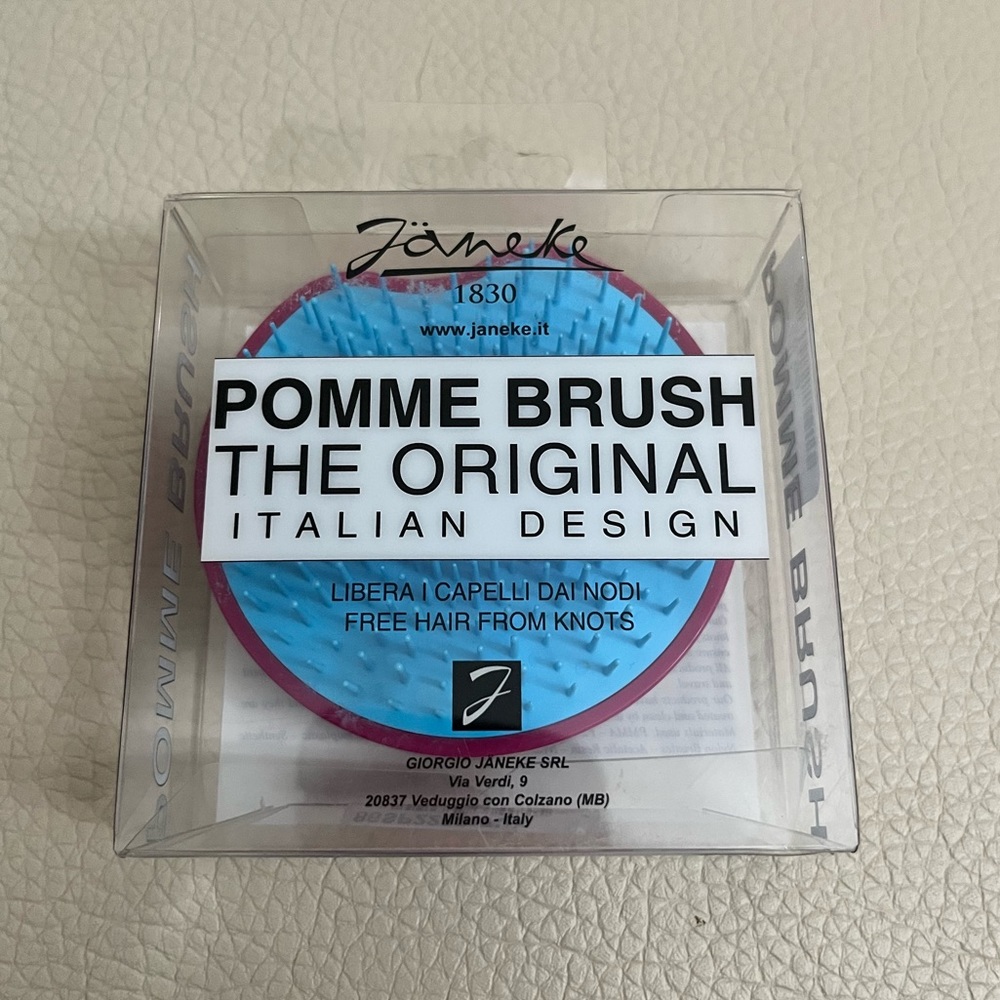 NWT - Janeke Pomme Hairbrush - Made in Italy